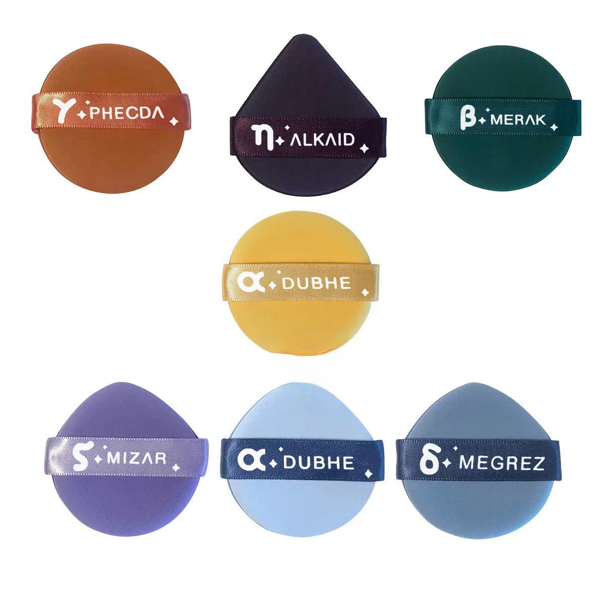 Seven - Star Makeup Puff 7 - Pack