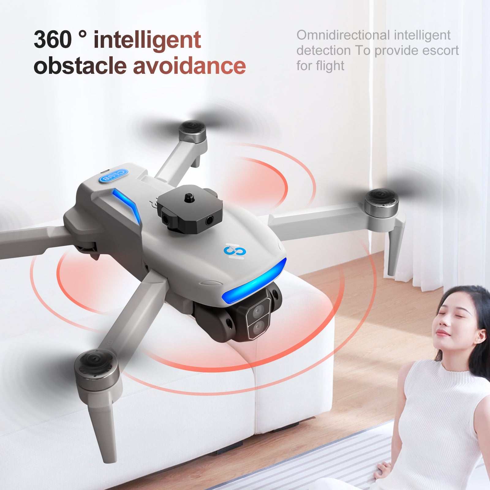 GPS Drone S181 Drone Brushless One-Key Return Intelligent Obstacle Avoidance Quadcopter Remote Control