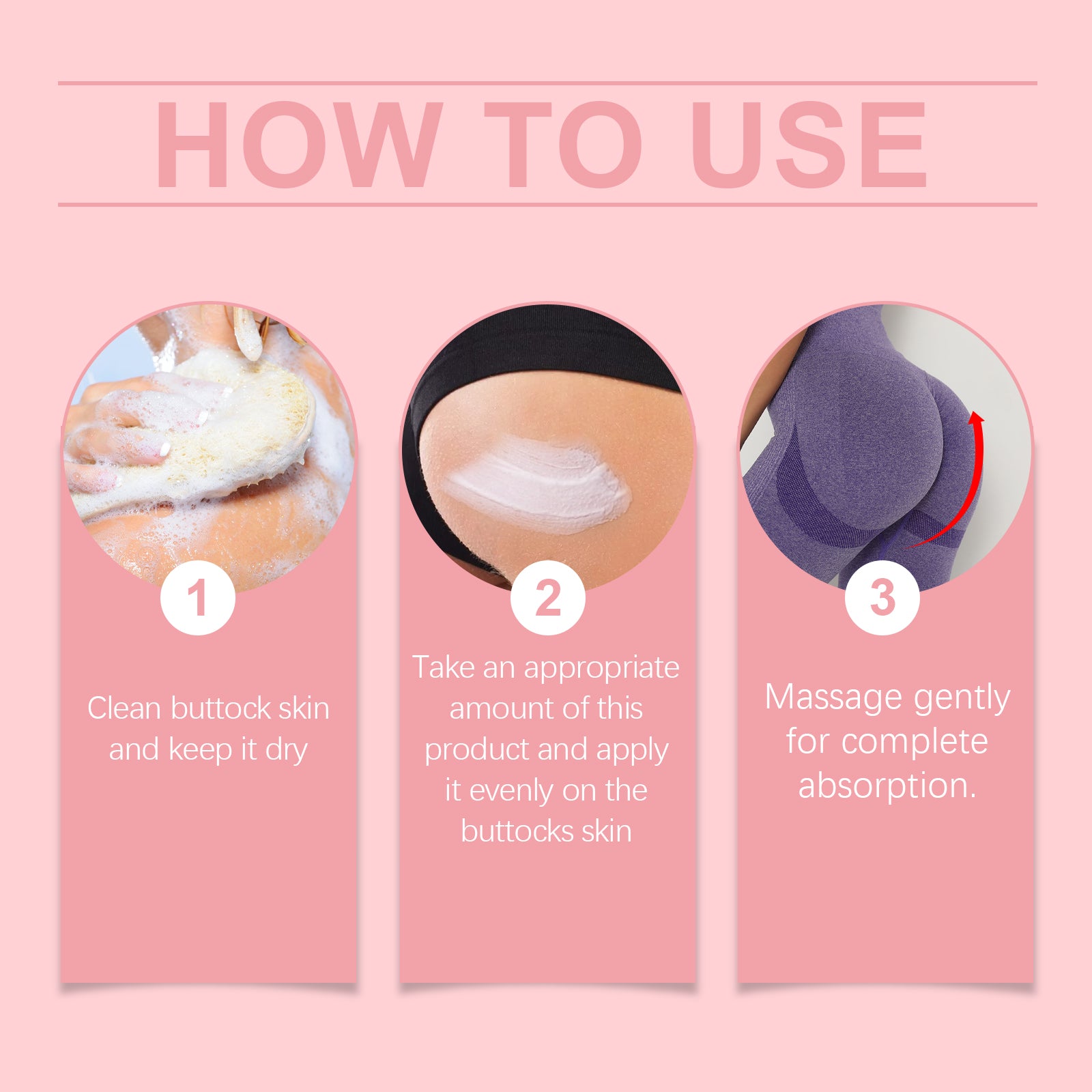 Oceaura Butt Care Cream Body Butt Care Massage Skin Care Moisturizing Cream