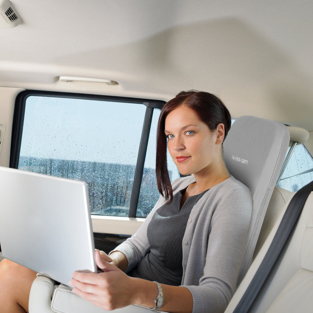 1 Set Full Back Massager With Rolling Kneading Nodes Soothing Heating 3D Deep Tissue Shiatsu Chair Massage Pad For Lumbar Upper Lower Back Gift For Women Men