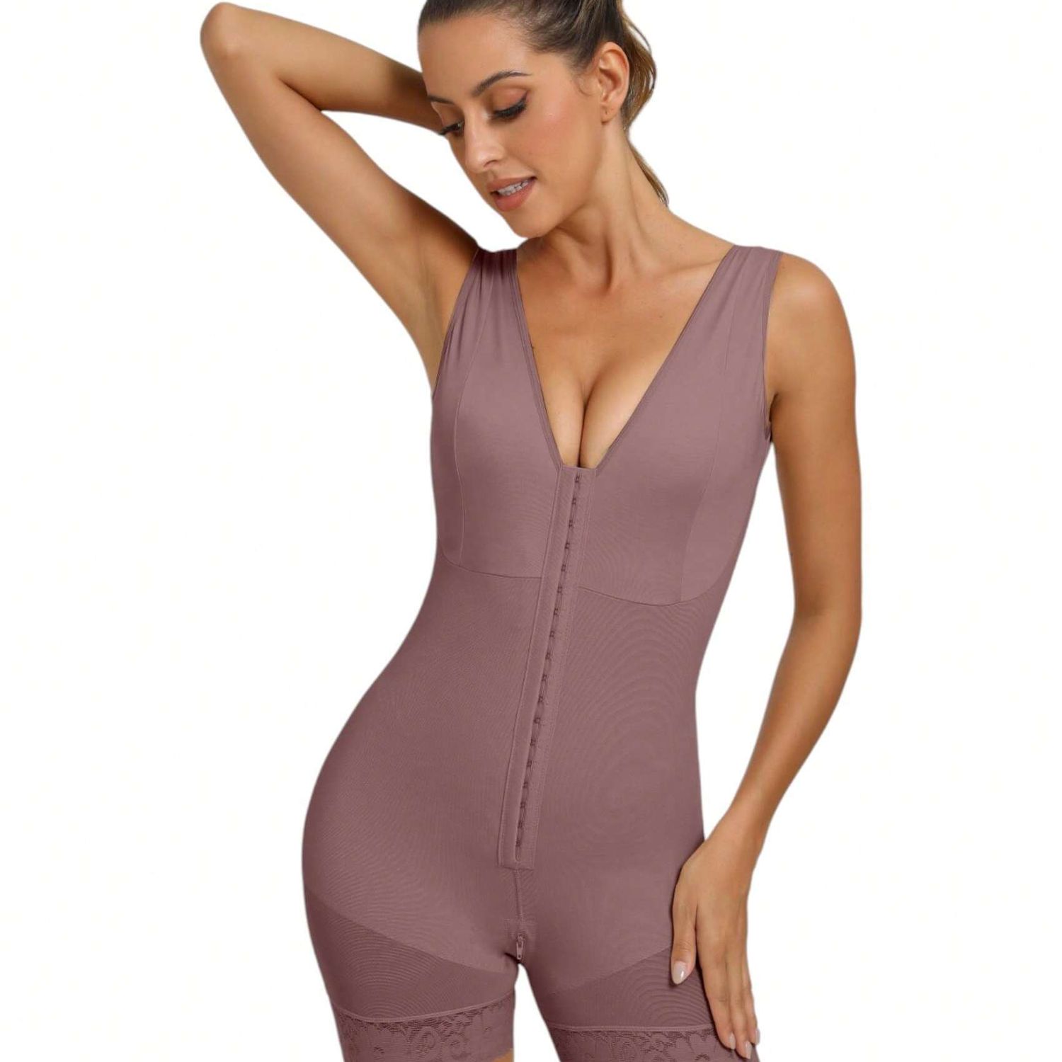 Fajas Colombianas Women's Shapewear, Full Body Sculpting After Abdominal Control, Hip Lifter With Zipper Crotch, Women's Fitness Set,- Prohibition Of Selling On The Amazon Platform