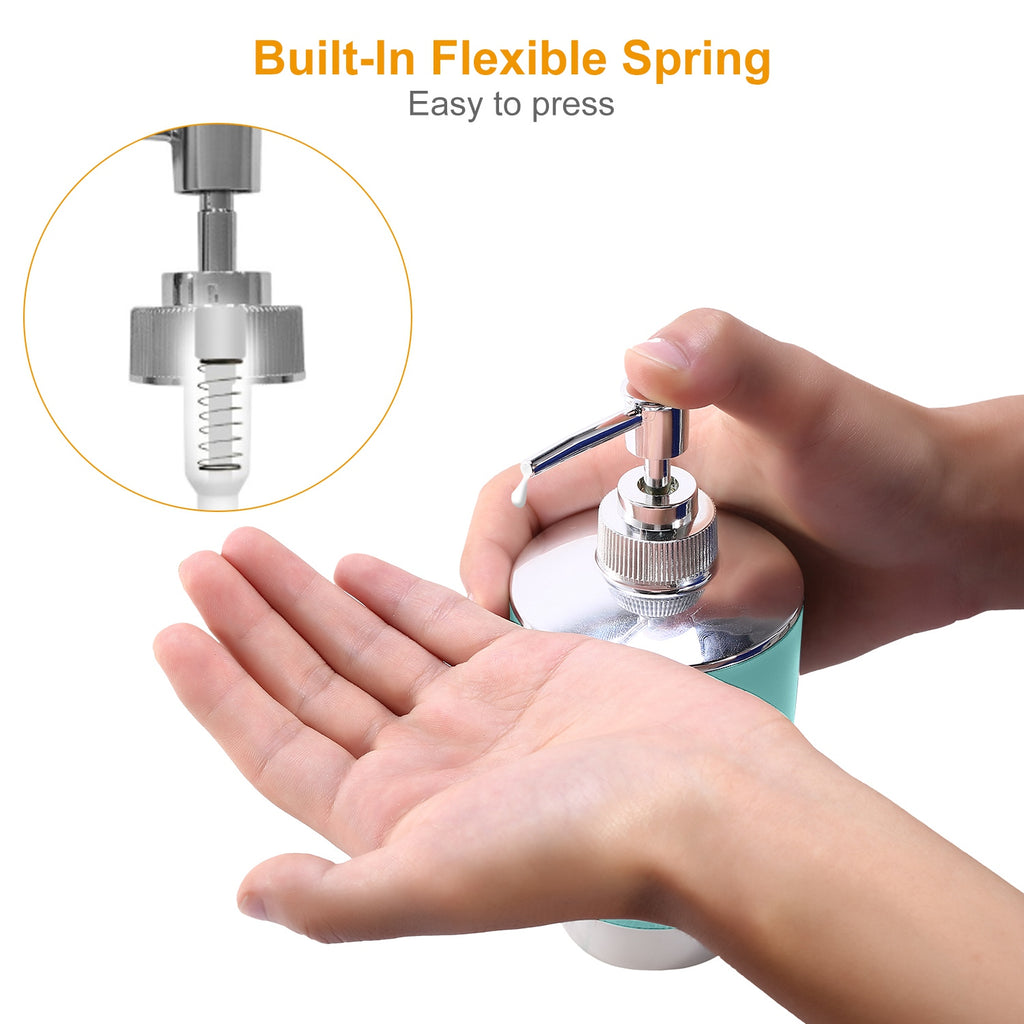 Bathroom Accessories Set 6 Pcs Bathroom Set Ensemble Complete Soap Dispenser Toothbrush Holder Tumbler Soap Dish Toilet Cleaning Brush Trash Can For Valentines Gift Guest Room