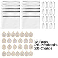 12 Pcs Paintable Blank Canvas