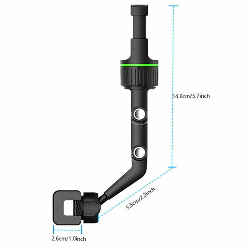 Car Rearview Mirror Rotation Adjustable Phone Holder Mount Multifunction
