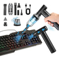 1Set Compressed Air Duster Brushless Motor 250000RPM Stepless Variable Speed 1WmAh Battery Cordless Dust Blower Vacuum Cleaner Portable Jet Dry Blower For PC Keyboard Car Home