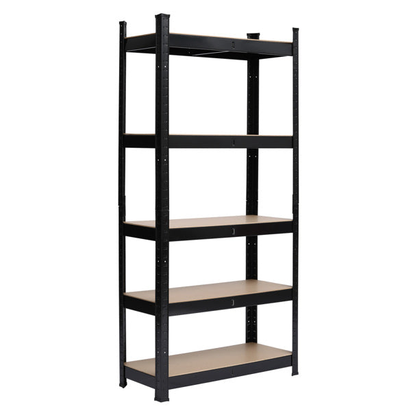 Five Layer Black Household Metal Shelf