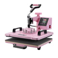 Heat Press Machine, 12 X 15 Inch, 8 In 1 Heat Transfer Machine With 6-30 Oz Tumbler Press, 360° Swing Away T-Shirt Pressing, Digital Precise Control, For T-Shirts/Mugs/Hats/Plates, Pink