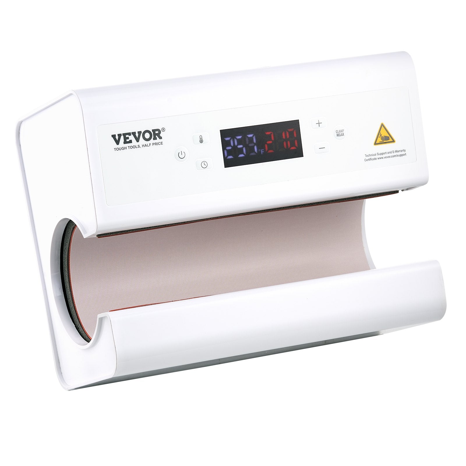 Auto Tumbler Heat Press Machine, Mug Heat Press For 11-30oz Sublimation Tumblers, Heat Up Fast And Even, Tumbler Press With Tape And Glove, Temp And Time Setting, For Tumblers, Cups, Mugs, White