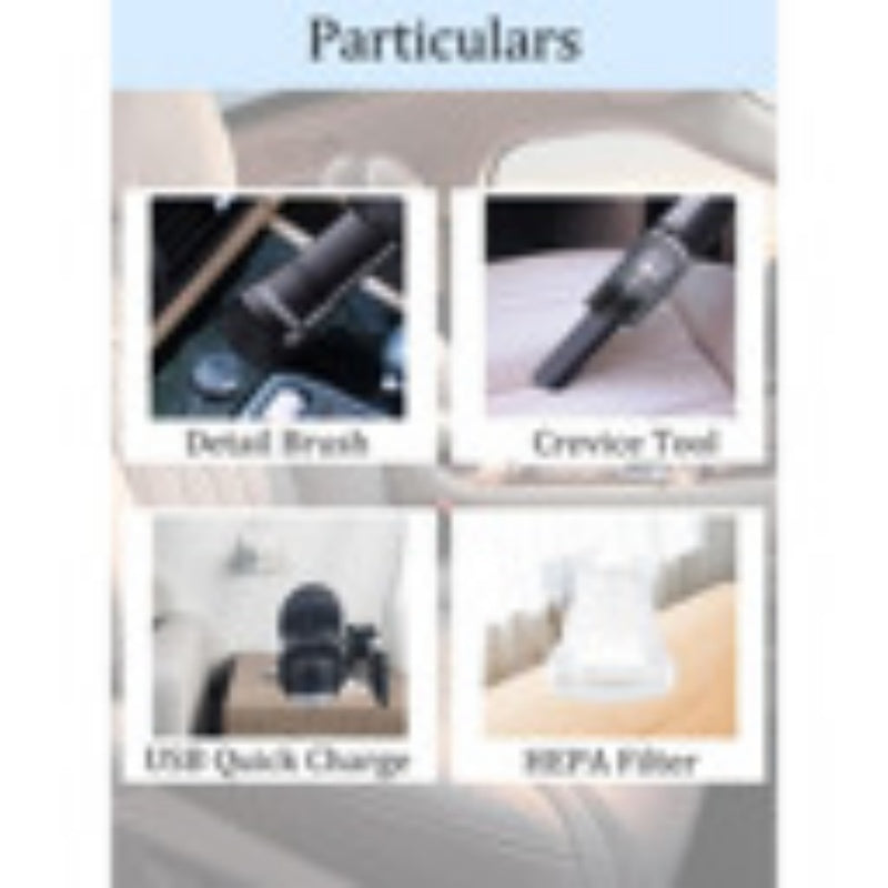 Wireless Red Car Vacuum Cleaner Wireless Car With Strong Suction Handheld Vacuum Cleaner Small Mini Rechargeable Home Vacuum Cleaner