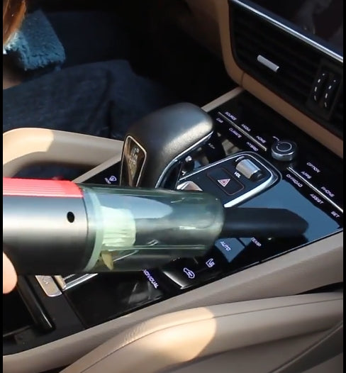 Wired Silver Red Car Vacuum Cleaner Car With Strong Suction Handheld Vacuum Cleaner Small Mini Rechargeable Home Vacuum Cleaner