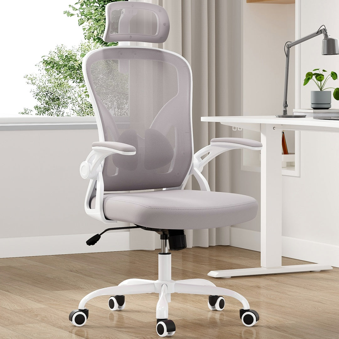 Ergonomic Office Chair, Home Office Desk Chair With Headrest, High Back Computer Chair With Armrests And Adjustable Lumbar Support For Home Office Study Room, Black