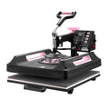 Heat Press Machine, 15 X 15 Inch, 8 In 1 Heat Transfer Machine With 30 Oz Tumbler Press, 360° Swing Away Digital T-Shirt Pressing Machine, Teflon Coating, For T-Shirts/Mugs/Hats/Plates, Black