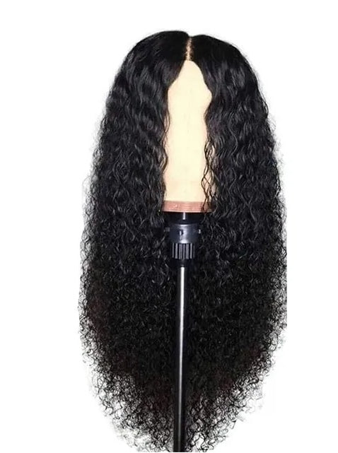 AA Hair Front Wig Womens Brazilian Human Long Curly Lace Wavy Hair Wigs US
