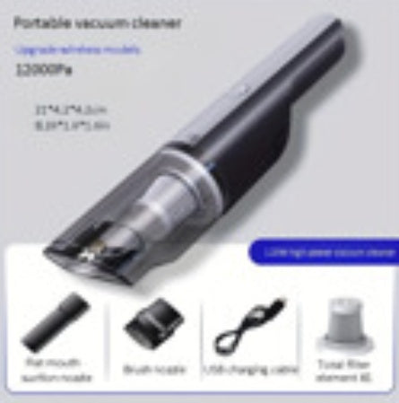 Wireless Silver Car Vacuum Cleaner Wireless Car With Strong Suction Handheld Vacuum Cleaner Small Mini Rechargeable Home Vacuum Cleaner