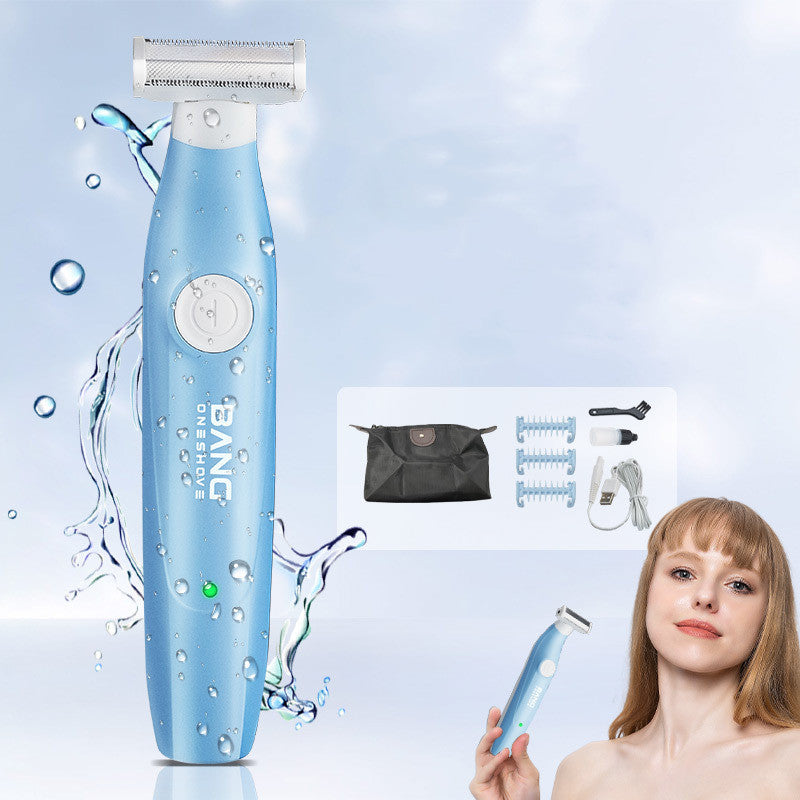Full Body Washable Rechargeable Shaver Small T Knife Ladies Shaver