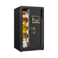 Security Electronic Steel Home Safe, Anti-Theft Digital Security Lock Box With Smart Alert System, Removable Shelf, Mute Function, Personal Document Safes For Money Jewelry