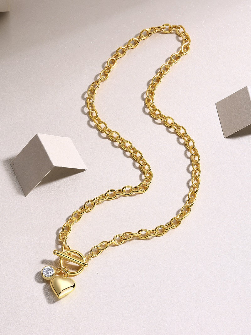 1Meteor Wish - A Fashionable And Trendy Necklace Pendant Diamond Jewelry Necklace Set With 1-carat Moissanite S925 Sterling Silver And Gold Plating Prohibit TikTok sales
