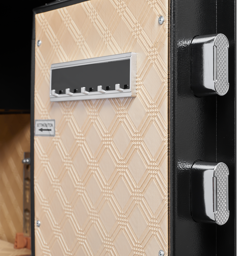 Security Electronic Steel Home Safe, Anti-Theft Digital Security Lock Box With Smart Alert System, Removable Shelf, Mute Function, Personal Document Safes For Money Jewelry