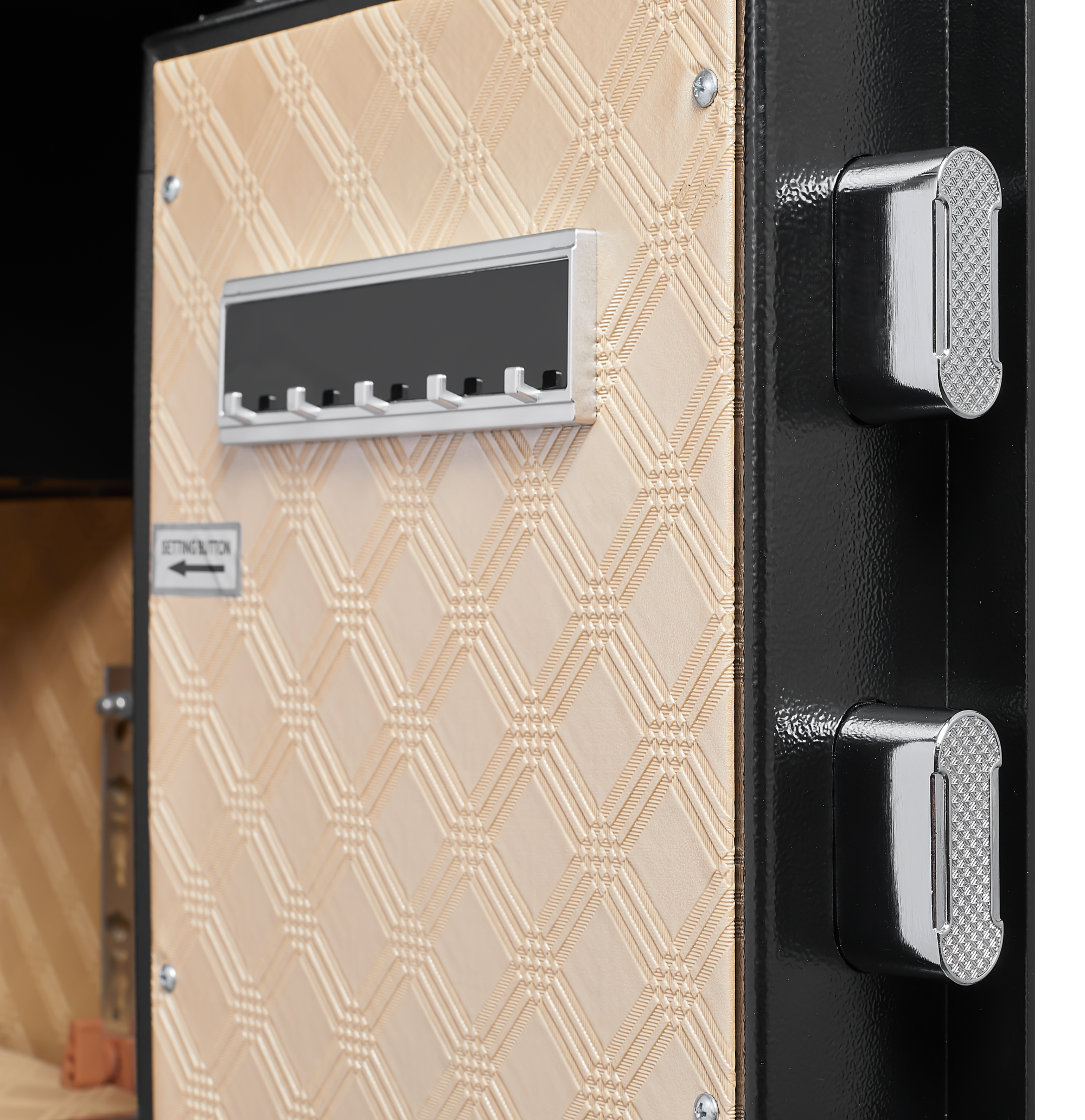 Security Electronic Steel Home Safe, Anti-Theft Digital Security Lock Box With Smart Alert System, Removable Shelf, Mute Function, Personal Document Safes For Money Jewelry