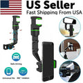 Car Rearview Mirror Rotation Adjustable Phone Holder Mount Multifunction