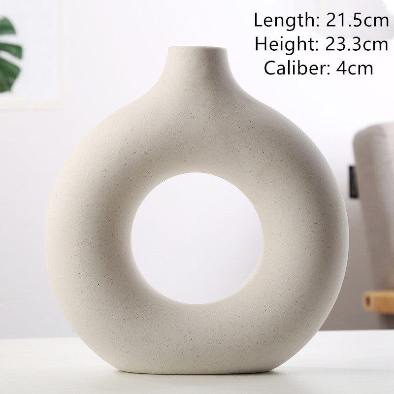 New Style Biscuit Vase Frosted Particle Flower Arranging Device