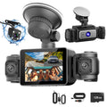4 Channel Car Dash Cam With 128G MMC Card 1080P Front 720P Left Right 480P Rear G-Sensor Parking Monitor Loop Recording Night Vision 360 Degree Surveillance Car Camera
