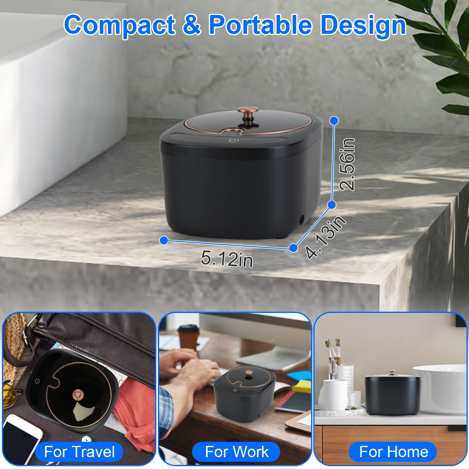 1Pc Ultrasonic Retainer Cleaner 45kHz Ultrasonic Cleaning Machine With 3 Modes 230ML Capacity UV Light For Denture Mouth Guard Aligner Dental Trays Braces Rings Jewelry