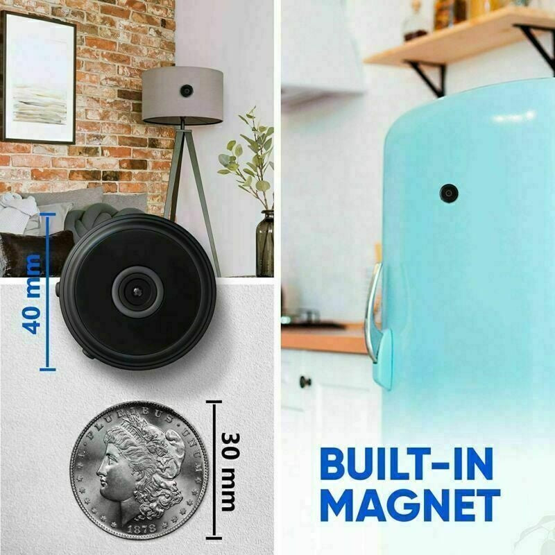 Mini Hidden Spy Camera Wireless Wifi IP Home Security 1080P HD DVR Night Vision