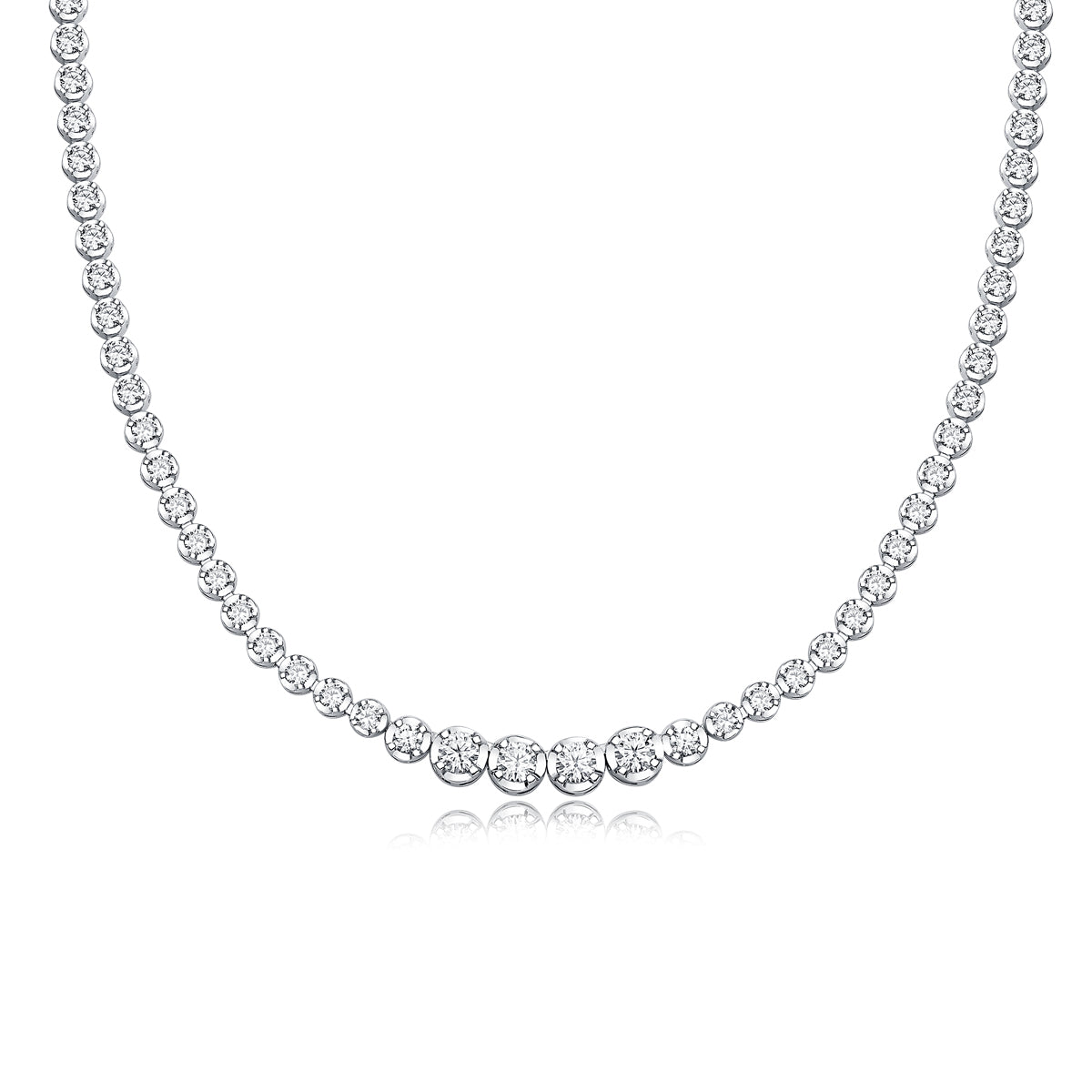 1In The Name Of Light Luxurious Fashion Diamond Pendant Necklace Set With Mosan Diamond Silver Ornaments Prohibit TikTok sales