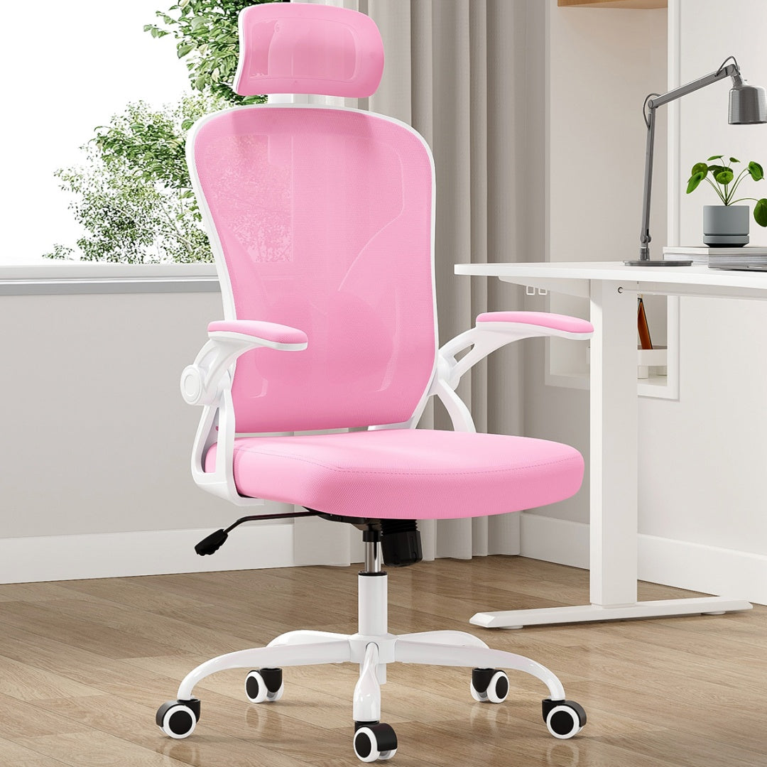 Ergonomic Office Chair, Home Office Desk Chair With Headrest, High Back Computer Chair With Armrests And Adjustable Lumbar Support For Home Office Study Room, Black
