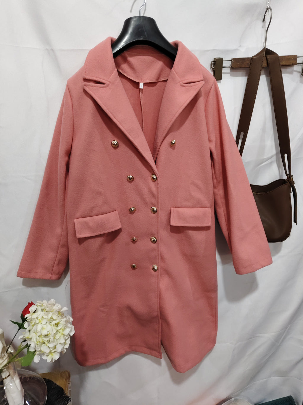 Mid-length Woolen Women's Coat