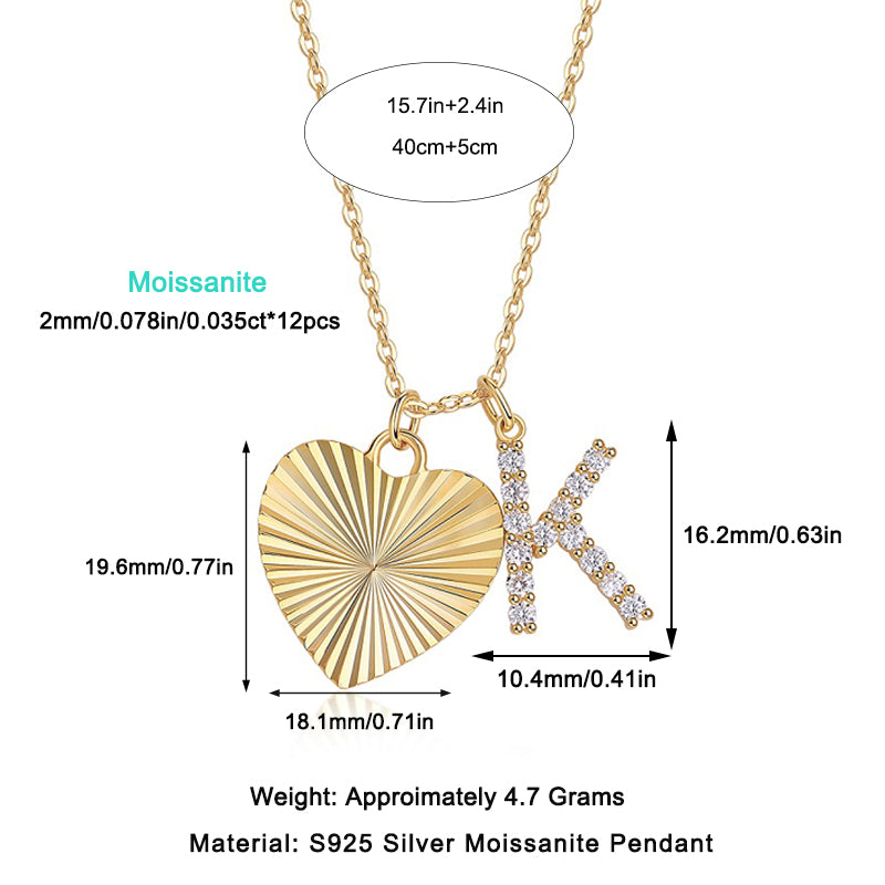 1Heart Secret - A Fashionable And Trendy Necklace Pendant Diamond Jewelry Necklace Set With 1-carat Moissanite S925 Sterling Silver And Gold Plating Prohibit TikTok sales