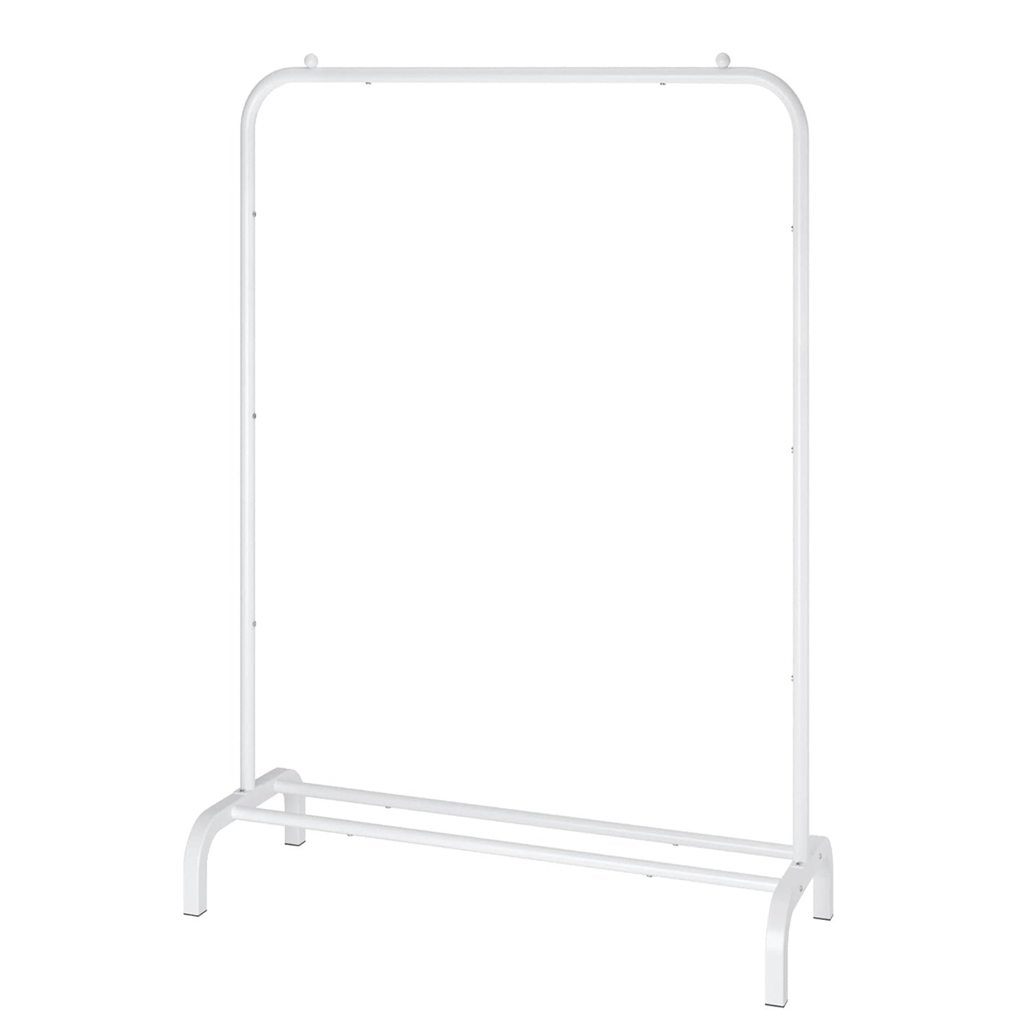 1Pc 33lbs Loading Garment Racks Freestanding Clothing Racks Clothes Rack Stands Organizer With Bottom Shelf For Dormitory Home