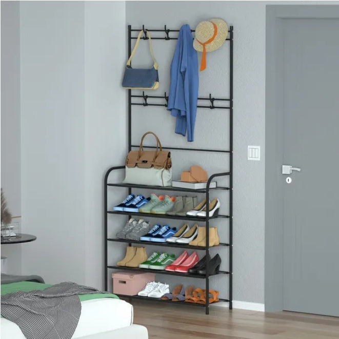 Entrance Channel Clothing And Hat Storage Rack